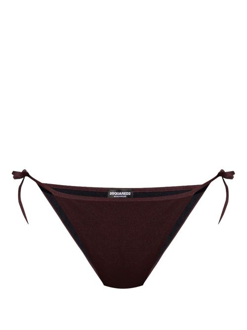 Logo-print bikini - Purple