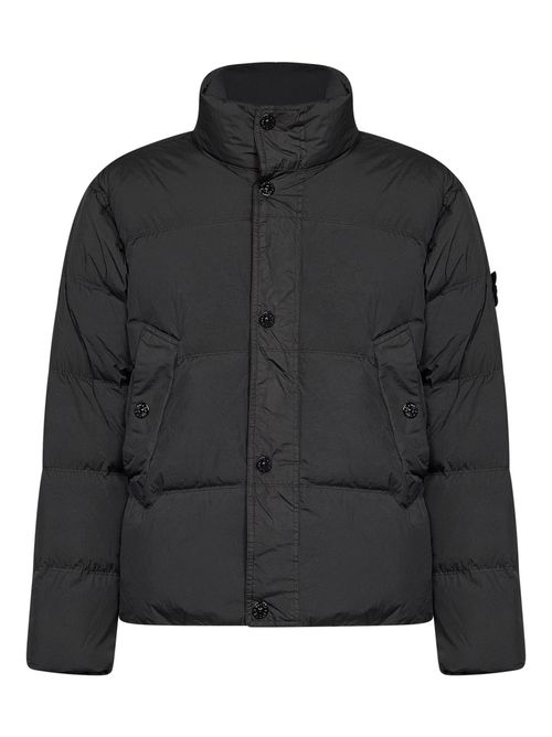 Crinkle Reps Recycled Nylon Down Jacket — Gray