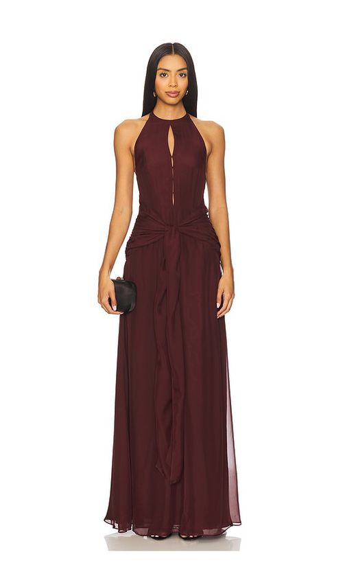 Azeeza Avya Gown in Wine. XS also in