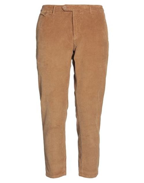 Man Pants Camel Size 38 Cotton, Elastane