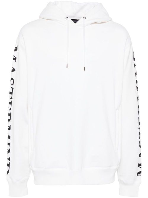 Logo print hoodie - White