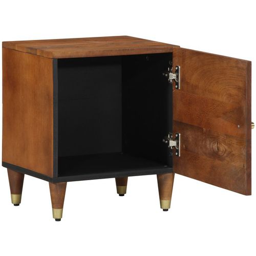 Bedside Tables Honey brown with gold accents Solid Wood Medium
