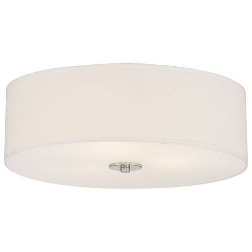 Brushed Steel LED Flush Mount from the Mid Town Collection