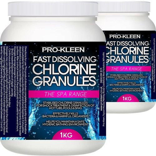 Fast Dissolving Stabilised Chlorine Granules - 2 x 1 KG