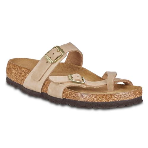 Women's Mayari Soft Footbed Nubuck Leather Sandcastle Sandals