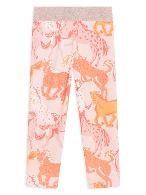 Horse-print leggings - Pink