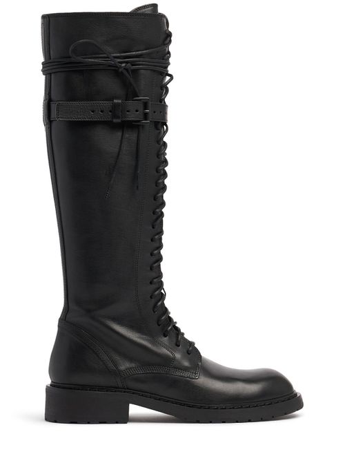 25mm Santiago Leather Combat Boots