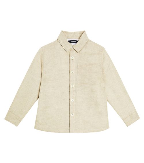 Jacquemus Enfant La Chemise Boulanger linen and cotton shirt