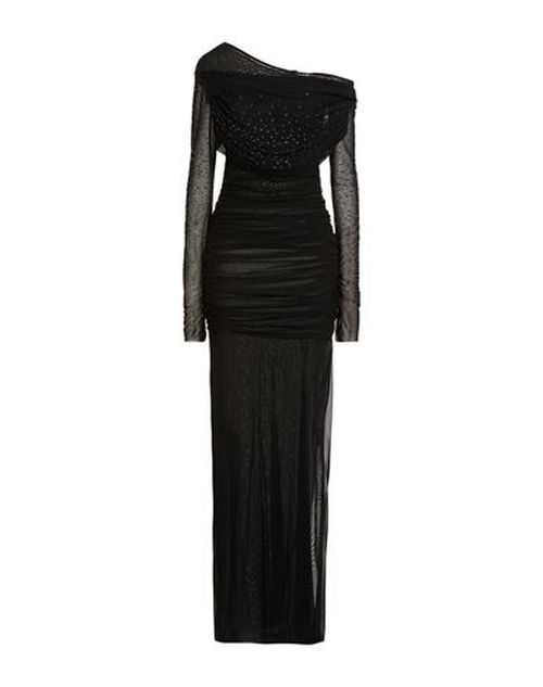 Woman Maxi dress Black Size 10 Polyamide, Elastane