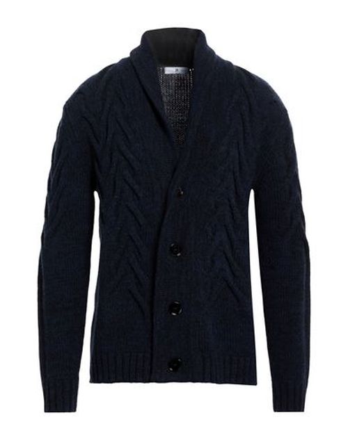 Man Cardigan Midnight blue Size 40 Virgin Wool, Cashmere