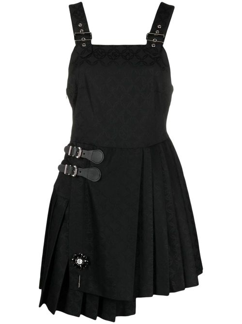Kilt Gender-jacquard minidress - Black