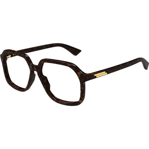 Bottega Veneta Unisex Bottega Veneta BV1329O 002 Optical frames Acetate Havana Transparent Squared