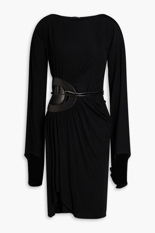 Cutout stretch-jersey dress - Black - IT 34