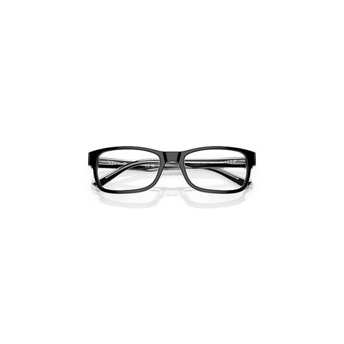 Ray-Ban Rb5268 Optics Eyeglasses Black On Transparent Frame Clear Lenses Polarized