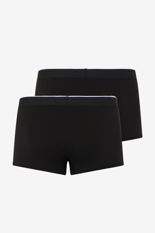 Black Cotton Boxer Shorts Bi-pack