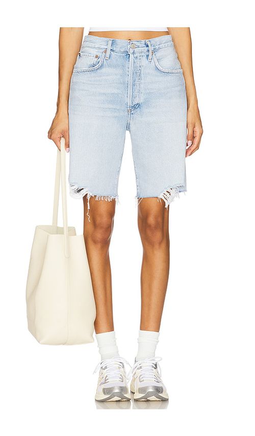 AGOLDE 90's Mid Rise Loose Short in Fragment. 28 also