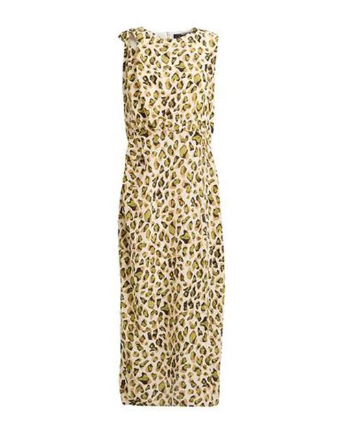 Woman Midi dress Beige Size 2 Viscose, Silk