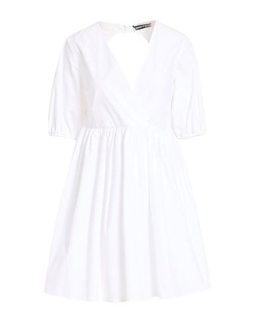 Woman Mini dress White Size 2 Cotton