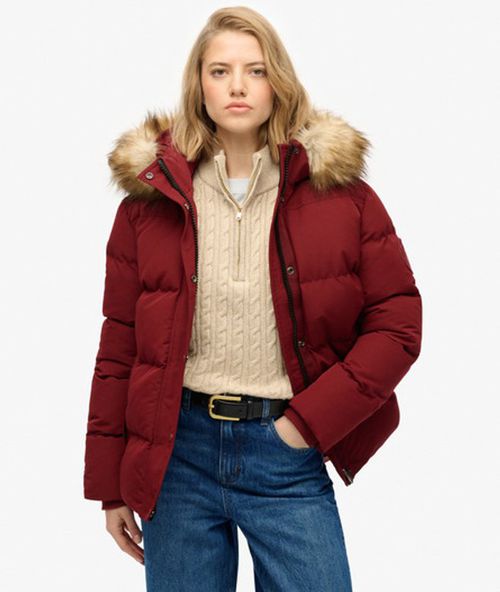 Superdry & Co Women's Everest Classic Puffer Jacket Red / Stanton Red