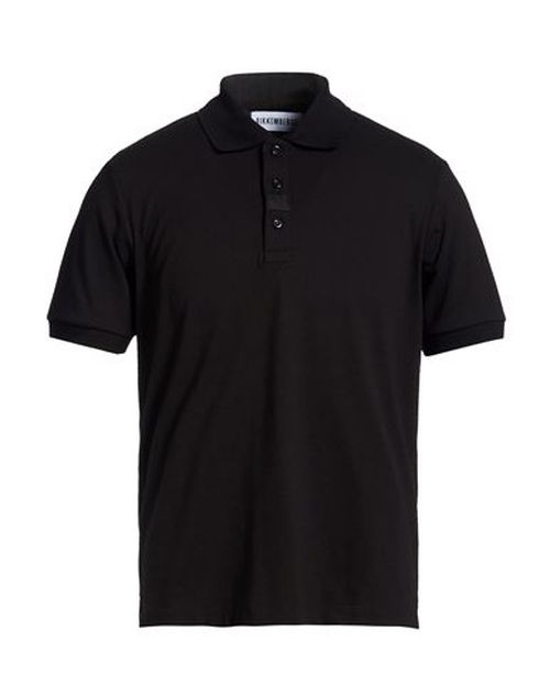Man Polo shirt Black Size L Cotton, Elastane