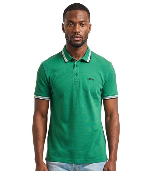 Green Shirt Collar Polo