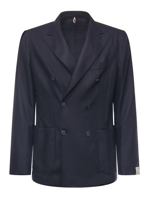 Double-Breasted Cashmere Blend Blazer