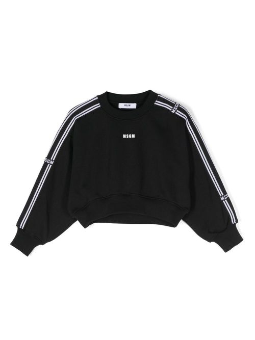 Logo-tape sweatshirt - Black