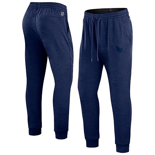 Men's Fanatics Heather Navy Washington Capitals Authentic Pro Road Jogger Sweatpants - Size 5XL