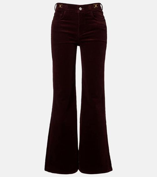 Kimberly cotton corduroy flared pants