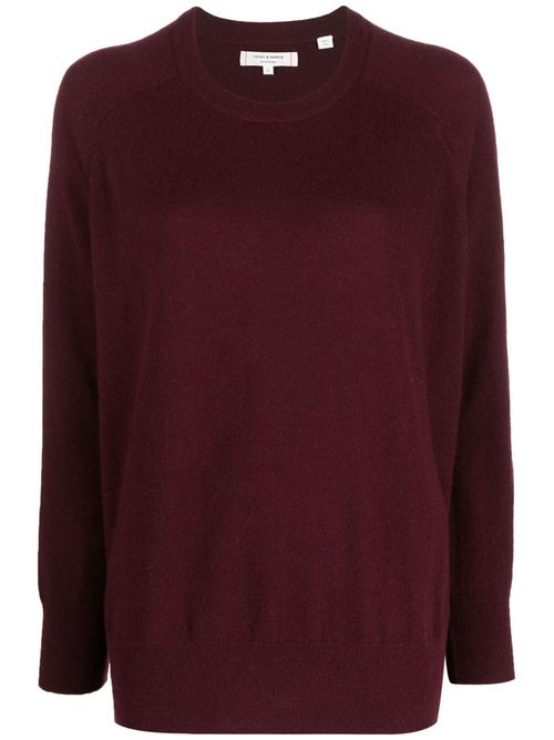 The Slouchy cashmere jumper - Purple