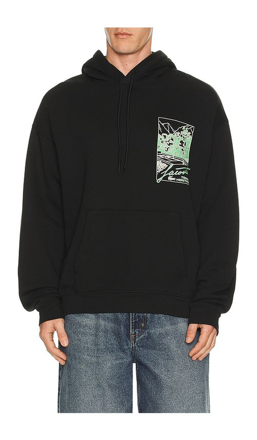 Lacoste Loose Fit Hoodie in Black. 3. Also