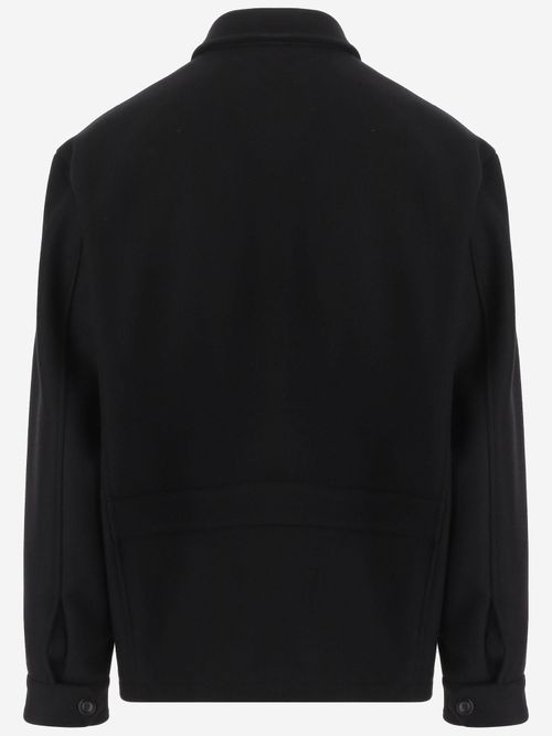 Virgin Wool and Cashmere Coat — Black