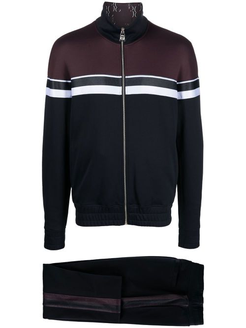 Striped track suit set - Blue