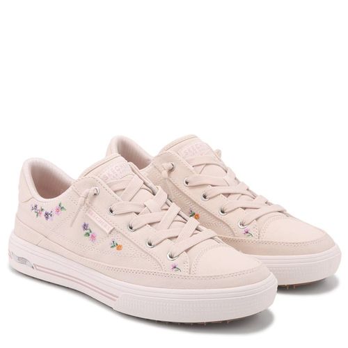 Women's Arch Fit Arcade Subtle Bouquet Embroidered Sneakers (Natural Floral Canvas)