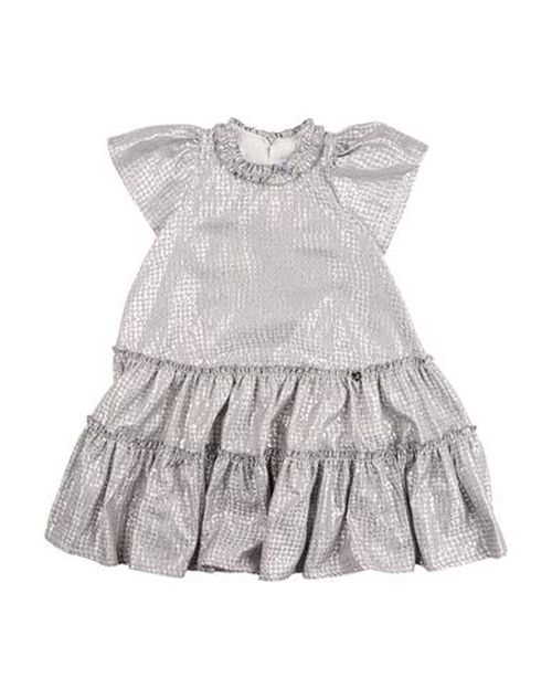 Kid Girl Kids' dress Silver Size 10 Acetate, Polyester, Polyamide