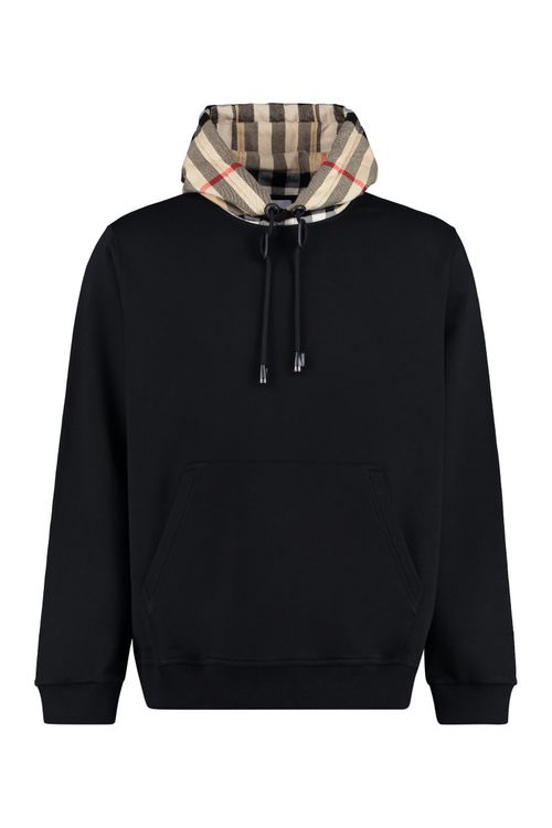 Black Relaxed Solid Hoodie