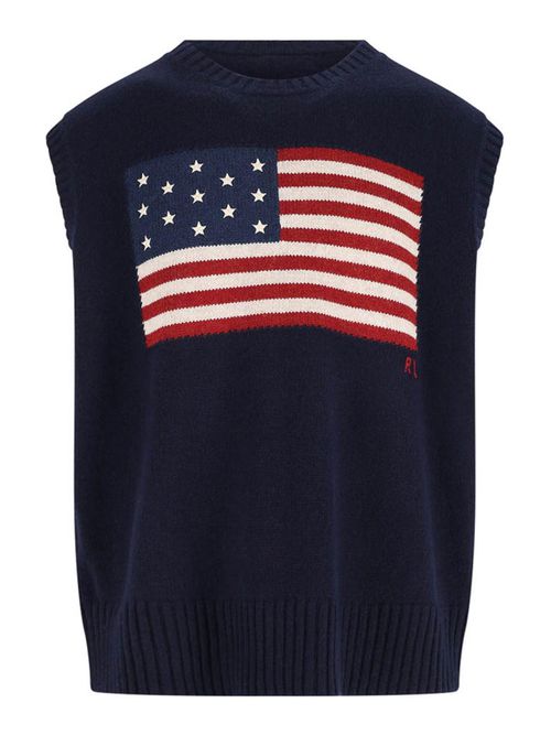 Vest with flag