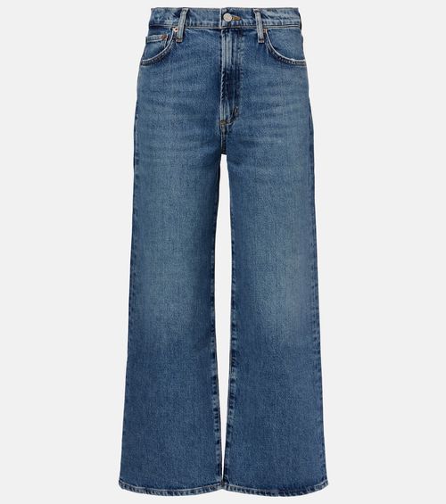 Harper Crop mid-rise wide-leg jeans