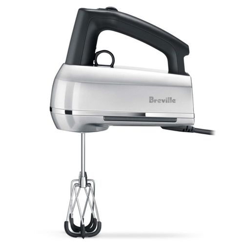 The Handy Mix Scraper 9-Speed Silver Hand Mixer