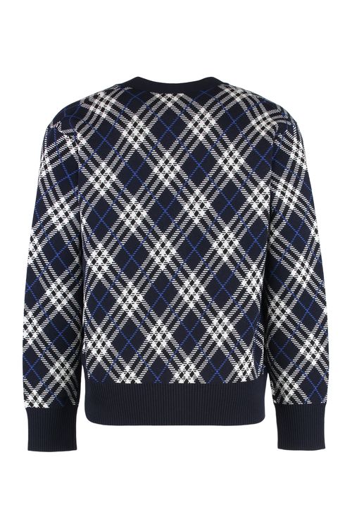Wool Vintage Check Cardigan