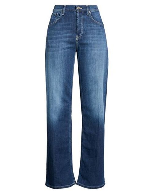 Woman Jeans Blue Size 26 Cotton, Elastane