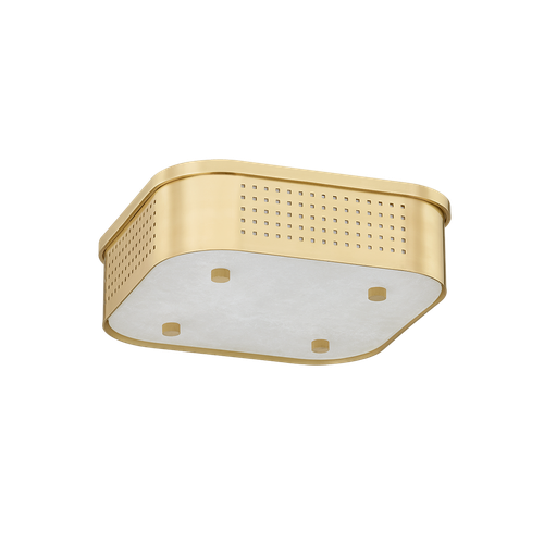 Aged Brass LED Flush Mount from the Madison Square Collection