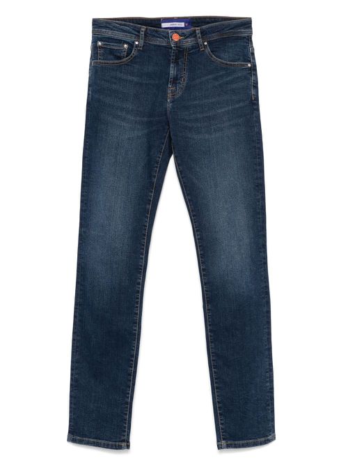 Manuel Ritz logo-patch jeans - Blue