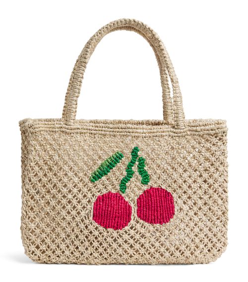 Jute Cherry Tracey Tote Bag