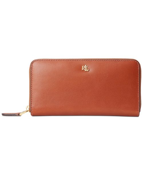 Women's Full-Grain Leather Large Zip Continental Wallet - Lauren Tan