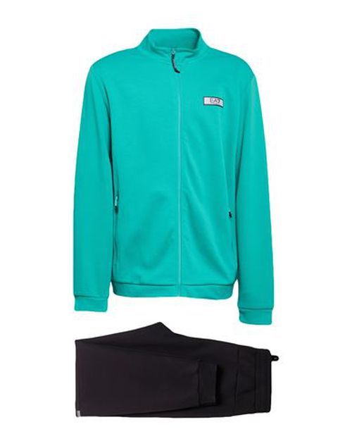 Man Tracksuit Emerald green Size XL Polyester, Cotton