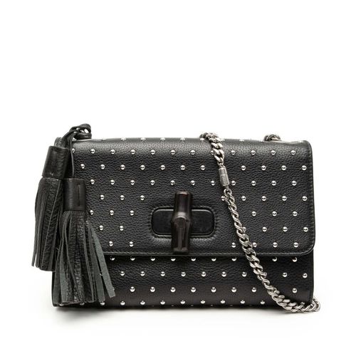 Pre-owned Medium Studded Leather Miss Bamboo Crossbody Ladies YE4KADJAEGLOZUD2