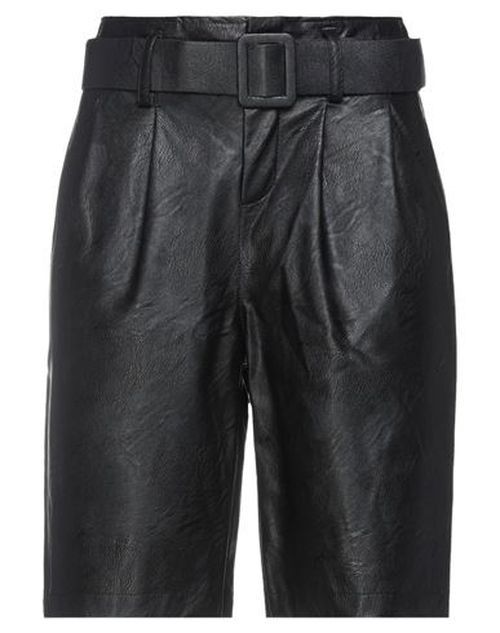 Odì Odì Woman Shorts & Bermuda Shorts Black Size S Polyurethane, Viscose