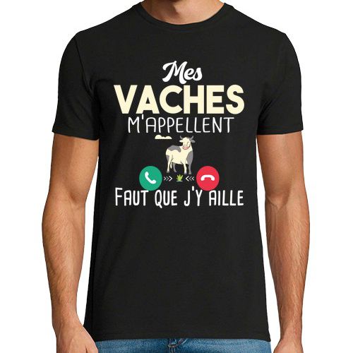 FANTAZIO T-Shirt Unisex Con Mucca – Girocollo, 100% Cotone, Stampa Originale
