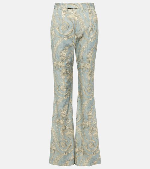 Vivienne Westwood Ray printed high-rise cotton flared pants